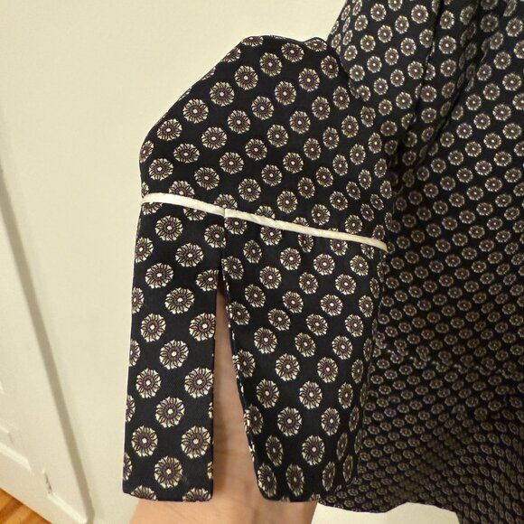 Topshop Double Breasted Flower Motif Blazer - Size 6 - Picture 4 of 13